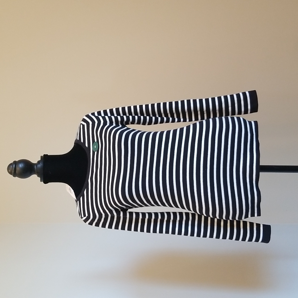 L.L. Bean Black and white stripe adult shirt